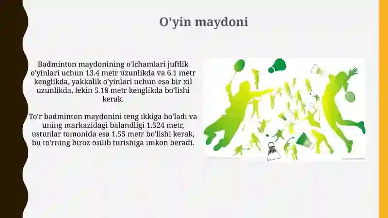 Badminton òyini qoidalari 3