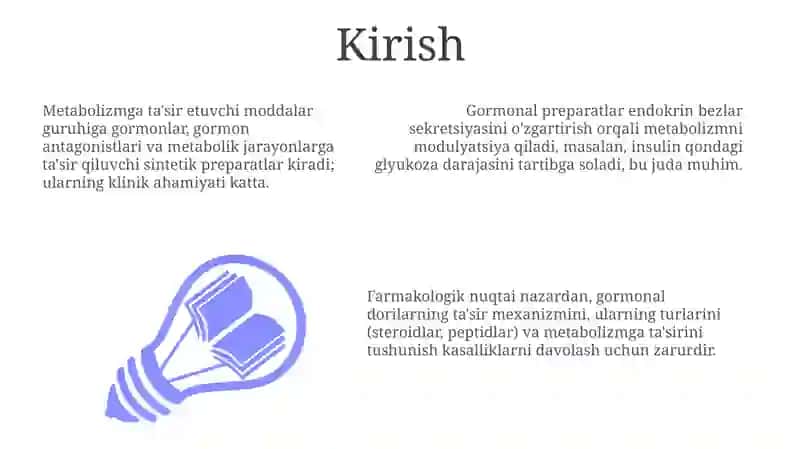 Gormonal preparatlar: tasnifi va farmakologik xususiyatlari 3