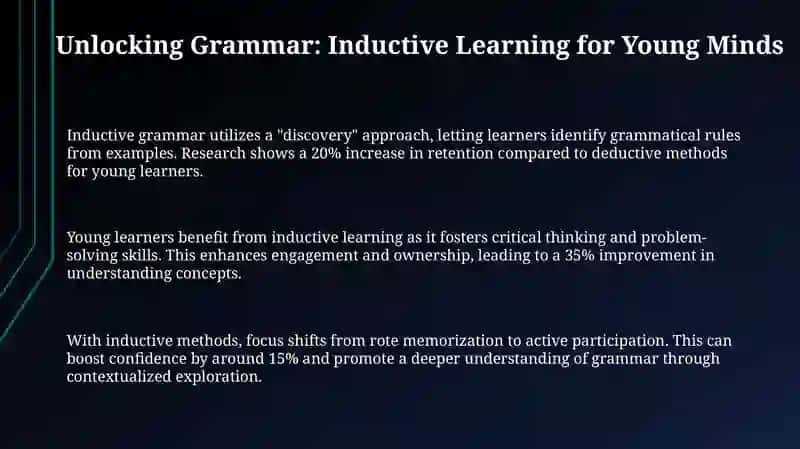 Unlocking Grammar: Inductive Learning for Young Minds 3