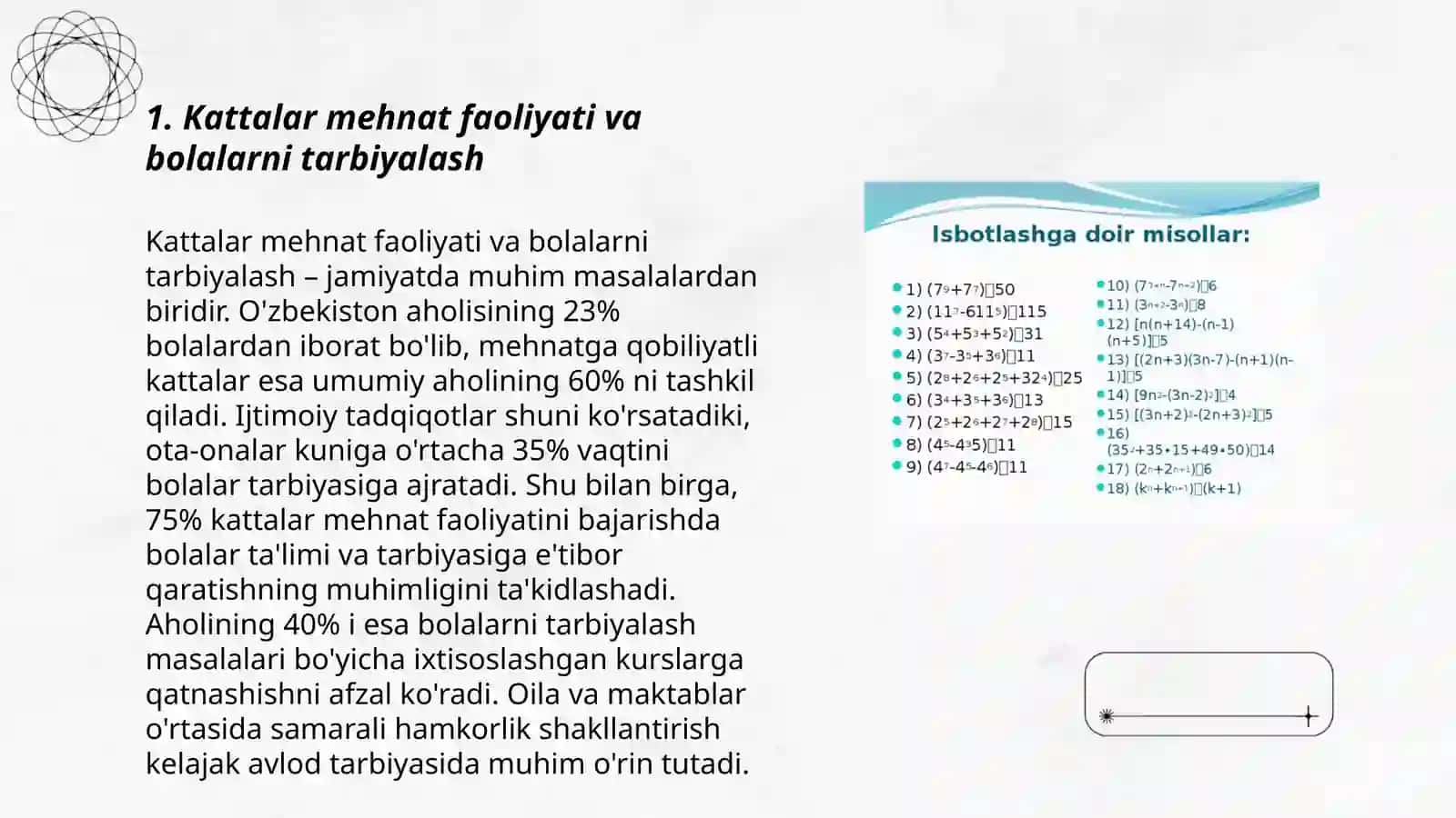 Kattalar mehnati faoliyati va bolalarni tarbiyalash 3