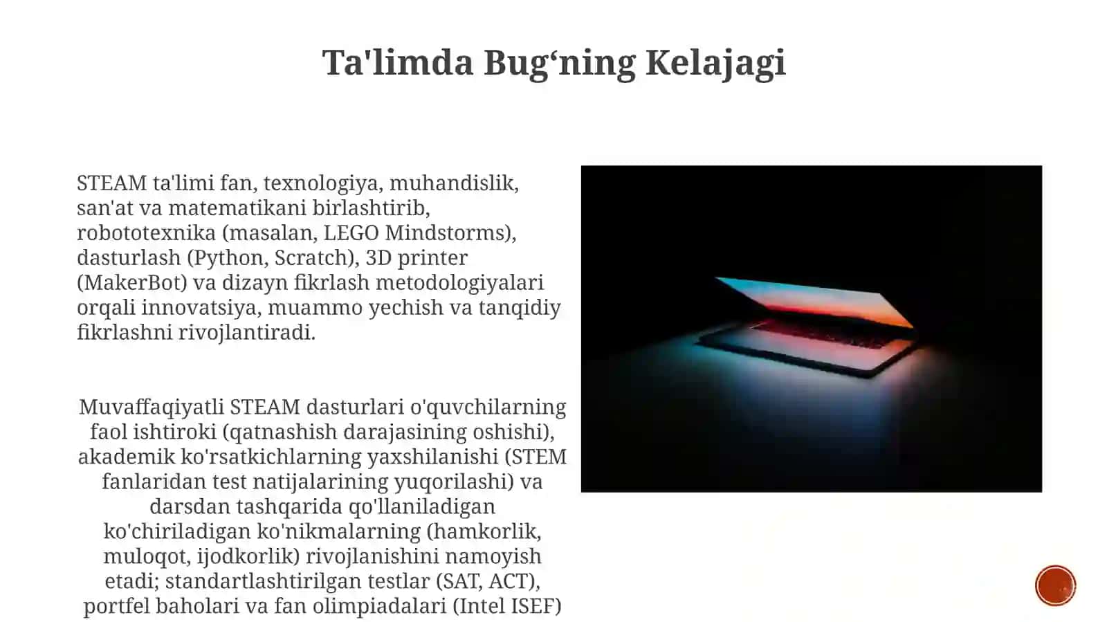 Ta'limda Bug‘ning Kelajagi 3