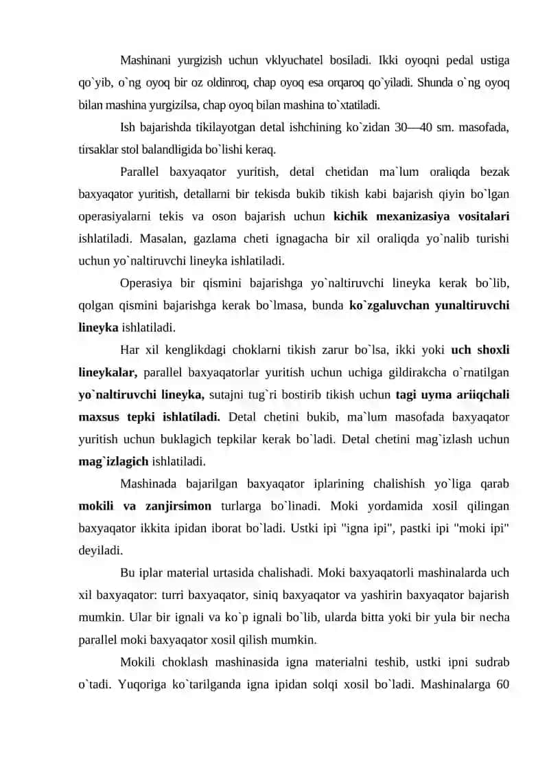 Amaliy mashg’ulotlarga tayyorgarlik 3