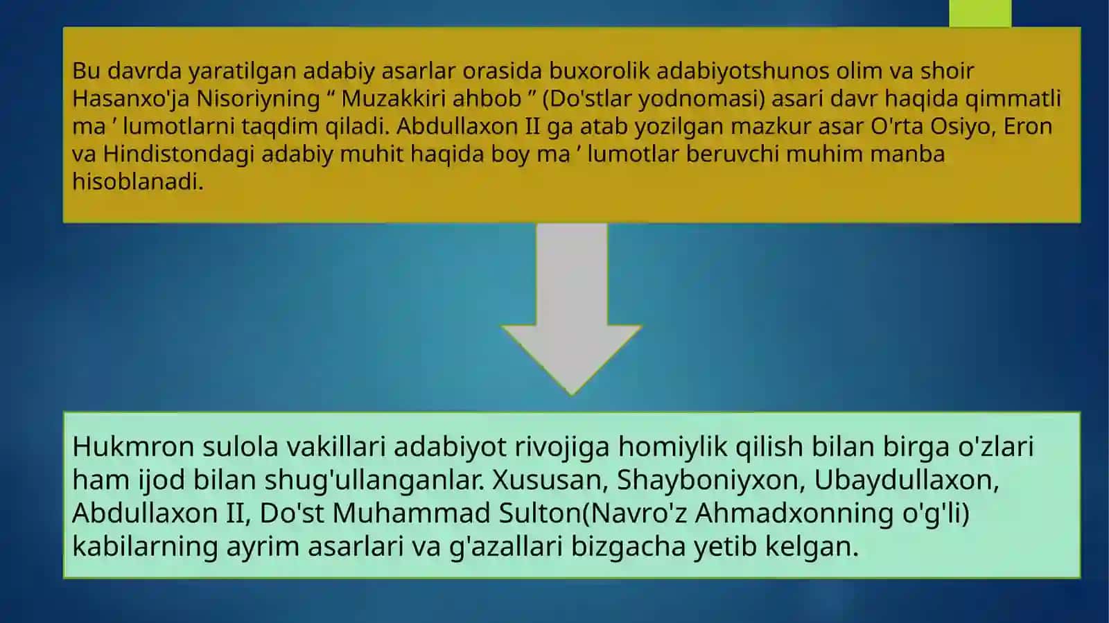 SHAYBONIYLAR DAVRIDA MADANIY HAYOT 3