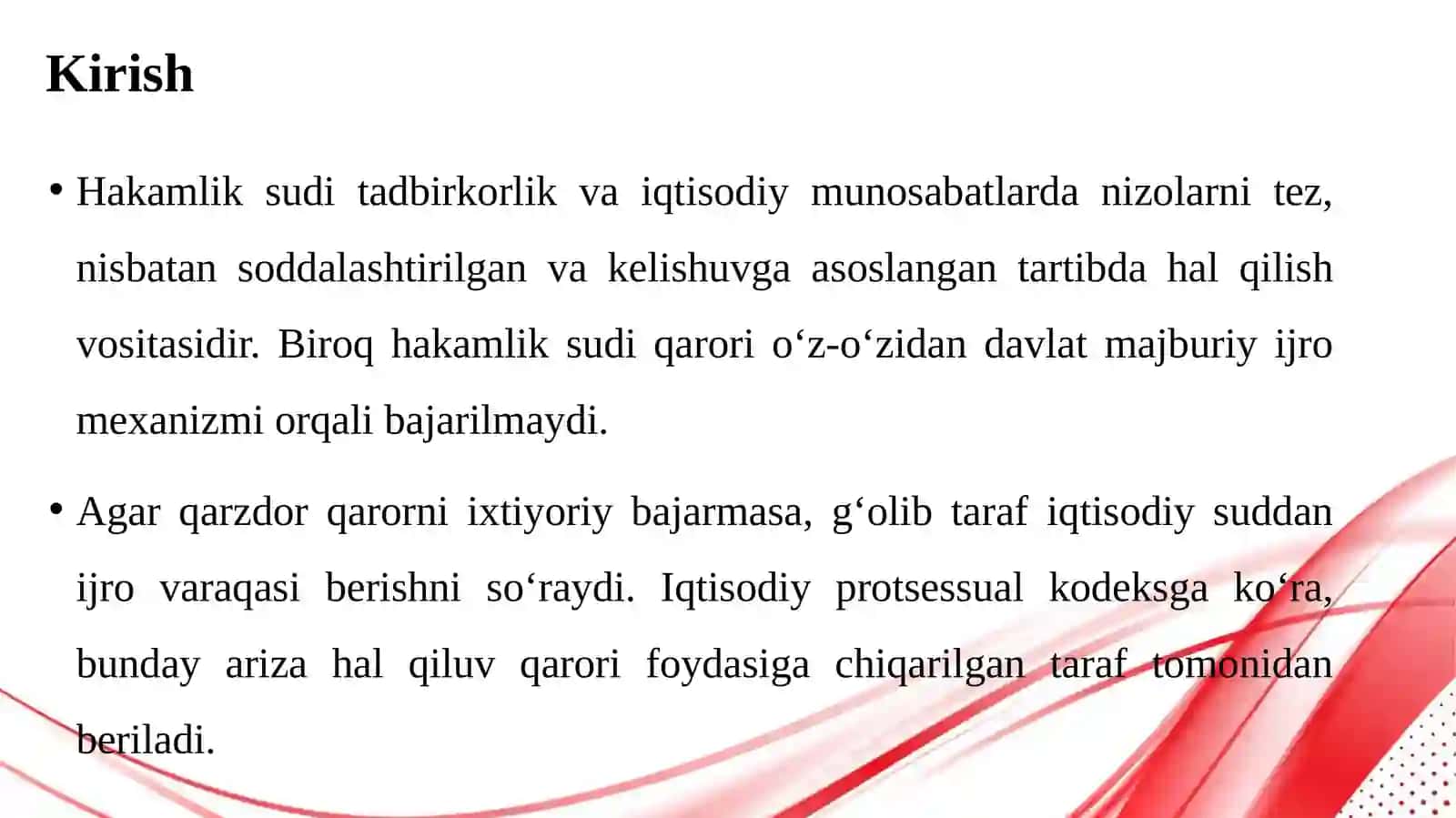 Hakamlik sudining hal qiluv qarorini majburiy ijro etish uchun ijro varaqasi berish 3