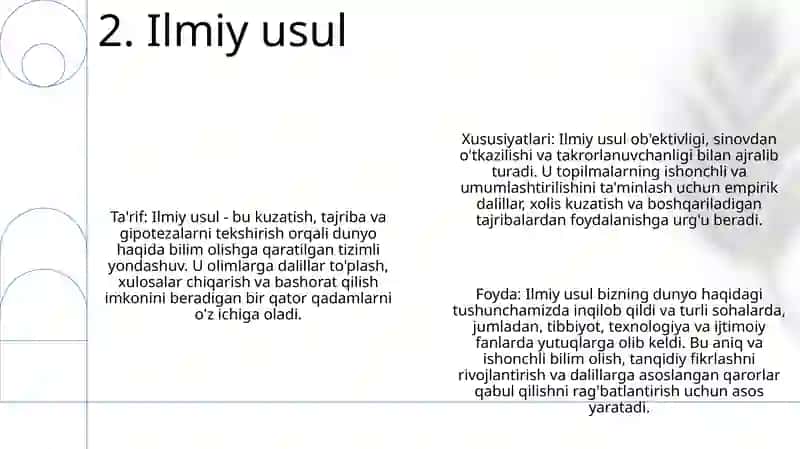 Fan Ilmiy Dunyoqarash Shakli 3