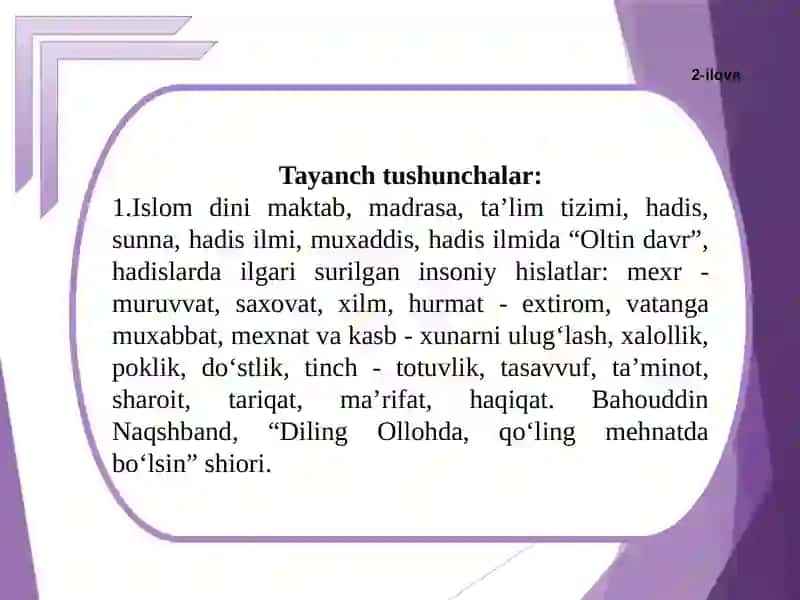 VII asrdan XIV asrning birinchiyarmigacha O'rta Osiyo tarbiya, maktab va pedagogik fikrlar 3