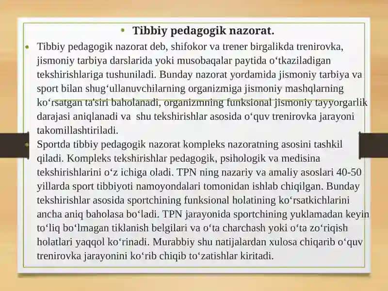 Tibbiy va pedagogik kuzatuvlar 3