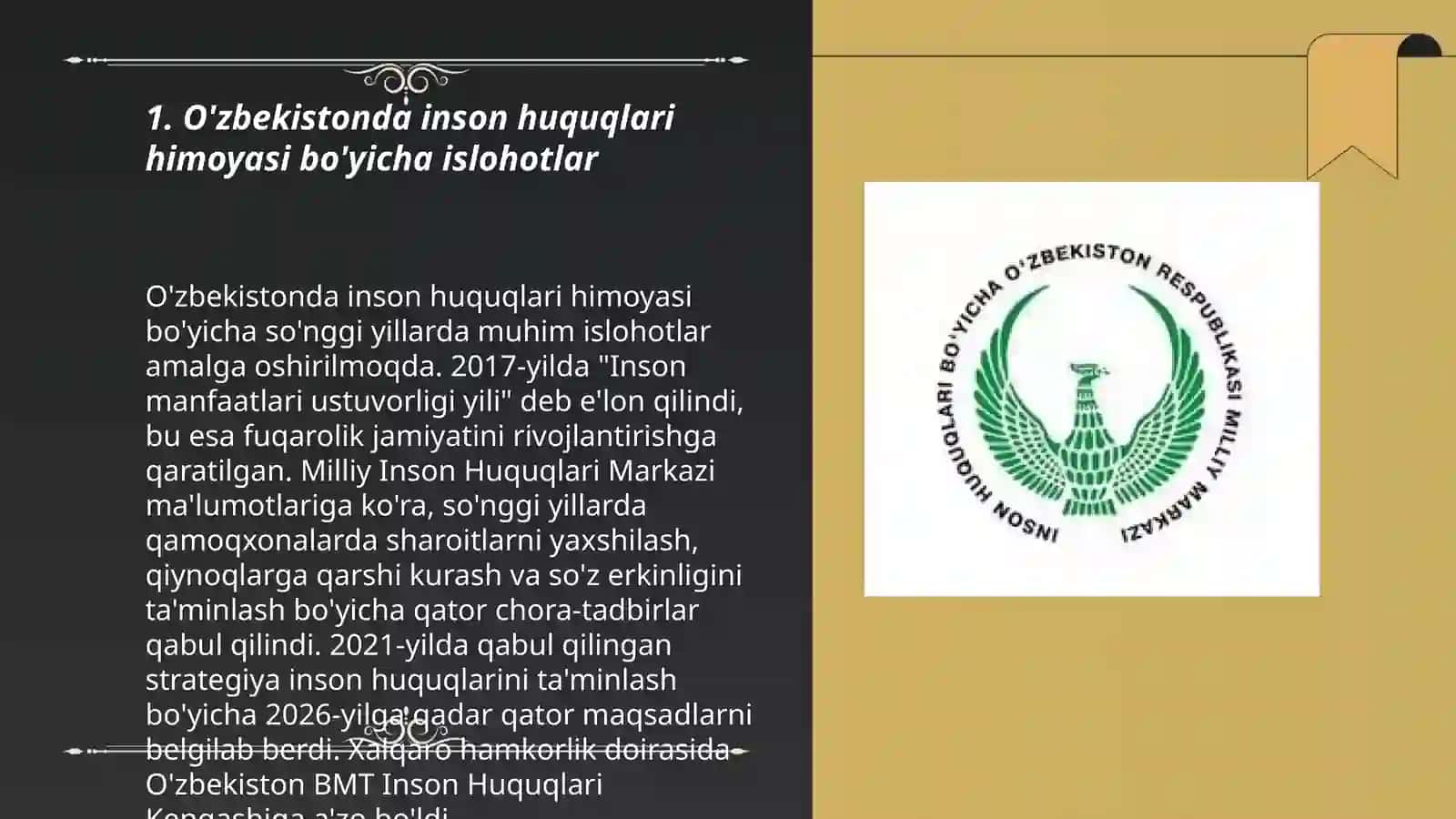 Inson haq-huquqlari va erkinliklari kafolati 3