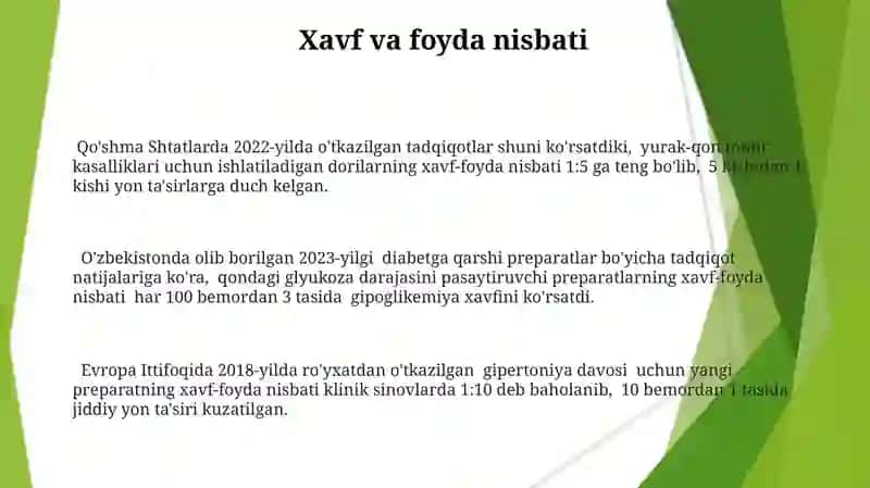 Dorilarning farmakoepidemiologiyasi 3