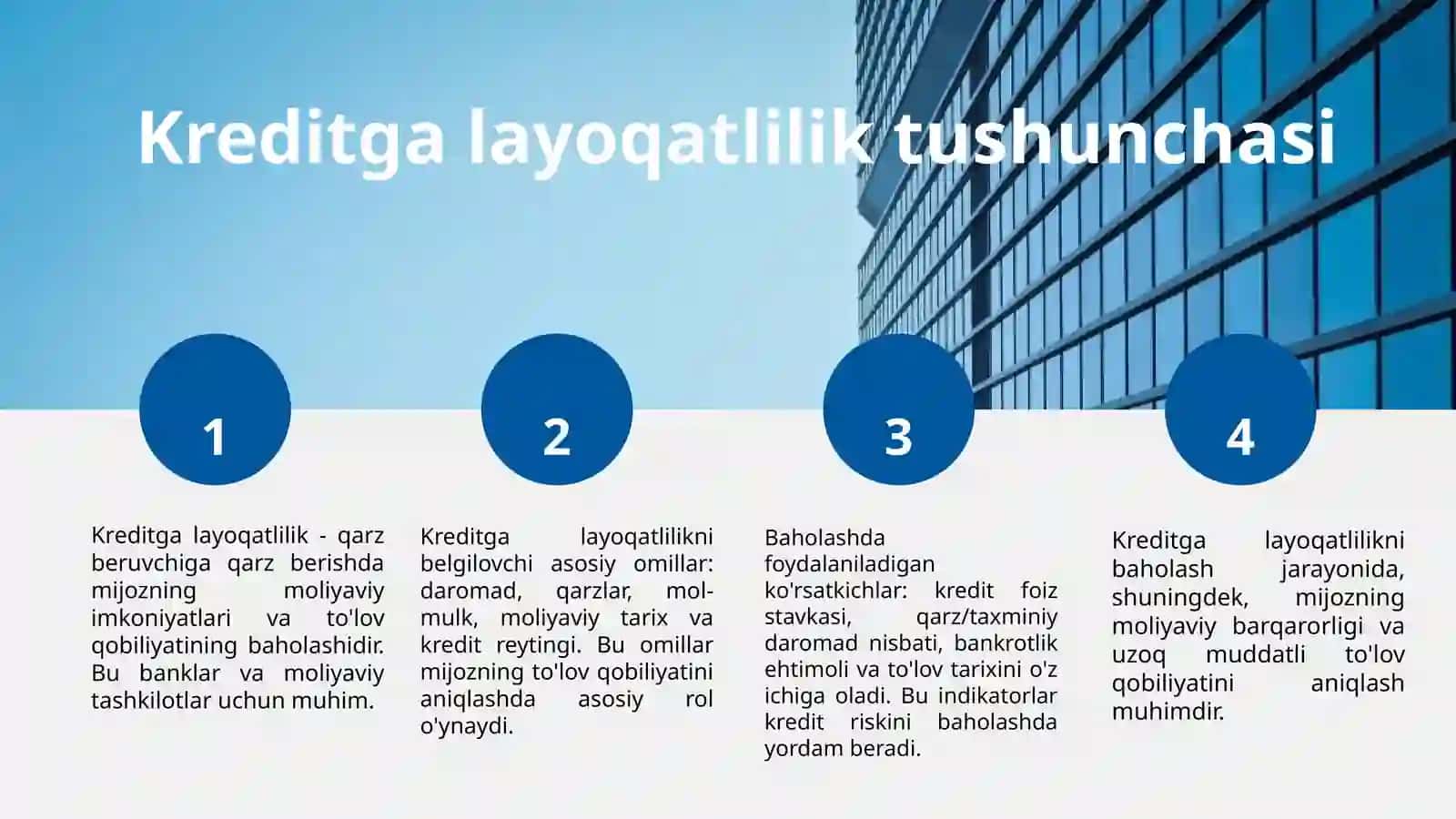 Корхонанинг кредитга лаёқатлилигини тахлил қилиш 3