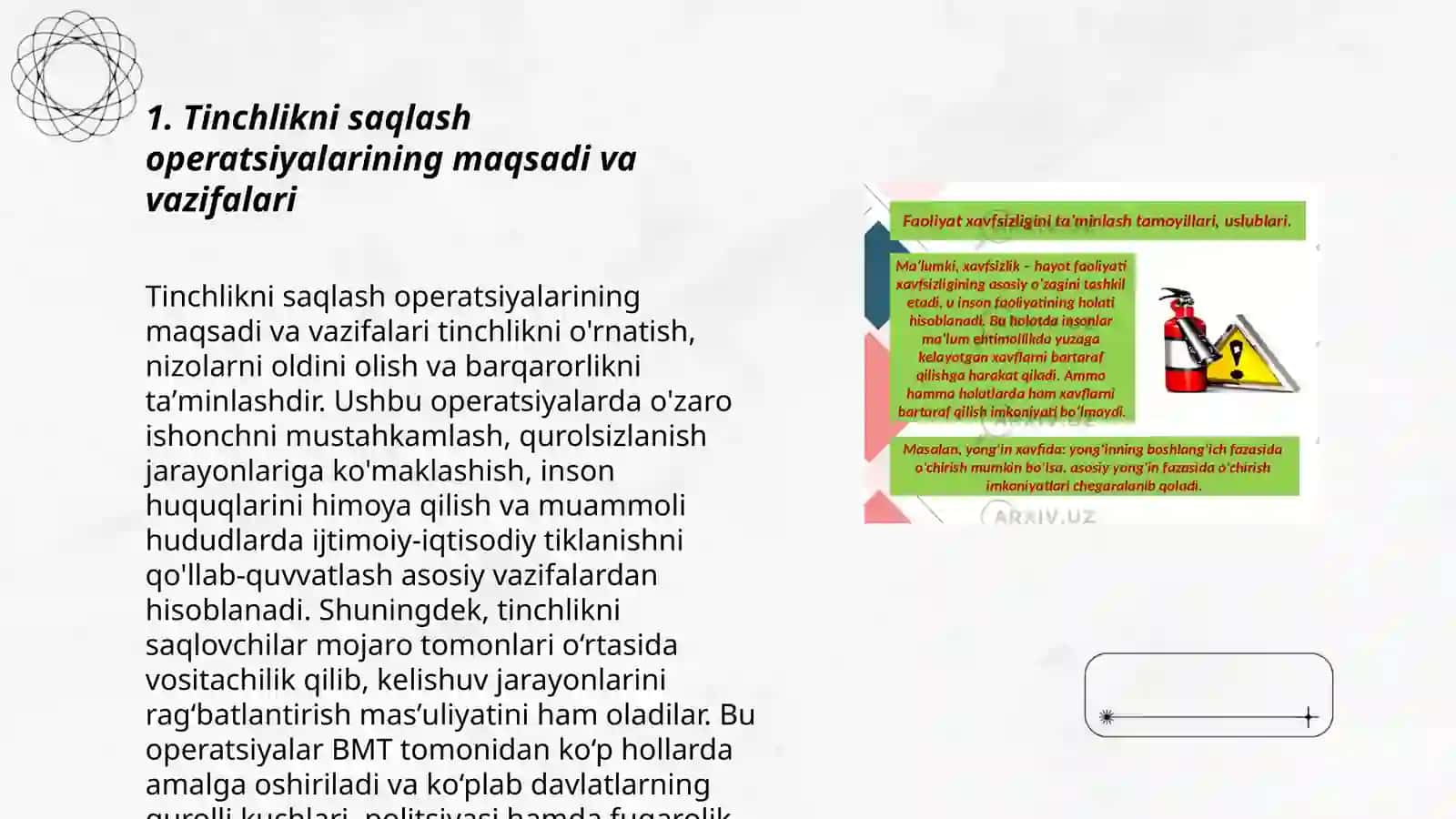 Tinchlikni saqlash operatsiyalarida qatnashuvchi harbiy kuchlar 3