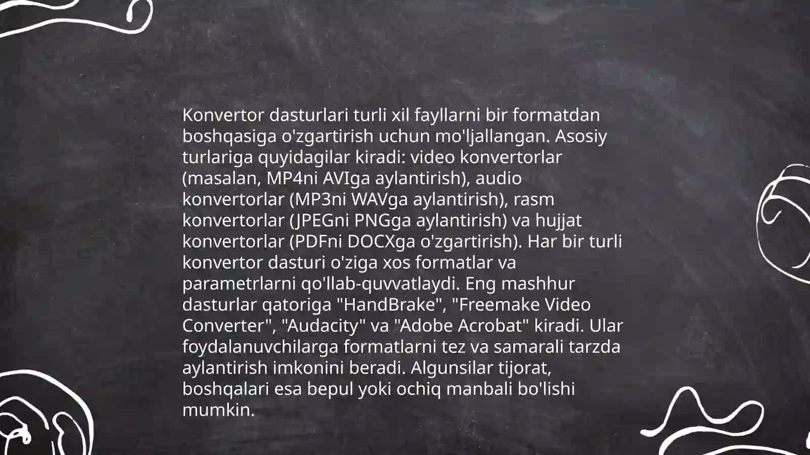 Konvertor dasturlari va ularning imkoniyatlaridan foydalanish 3