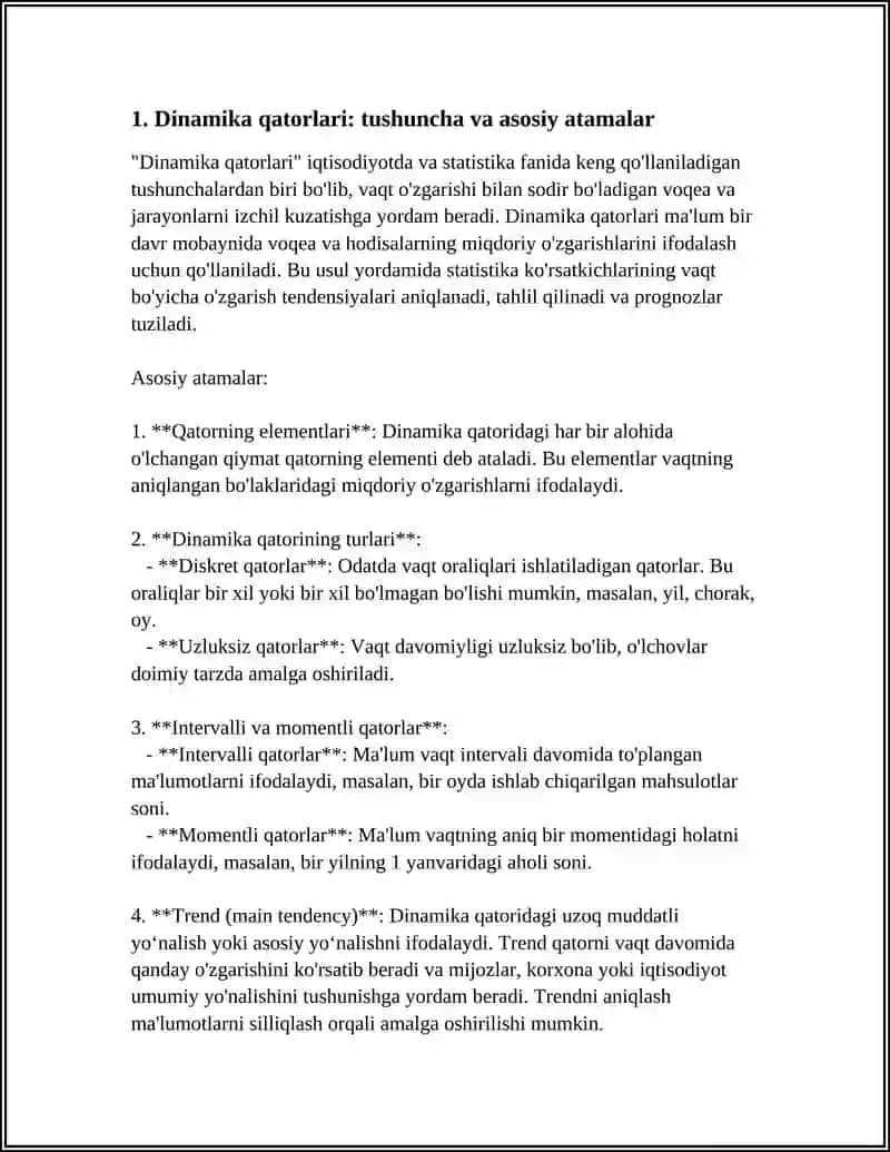 DINAMIKA QATORLARI 3
