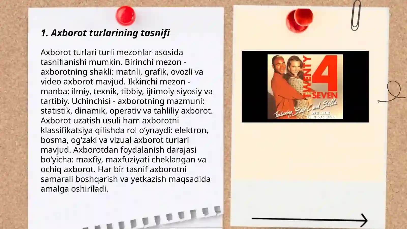 Axborot turlari va ishonchliligi 3