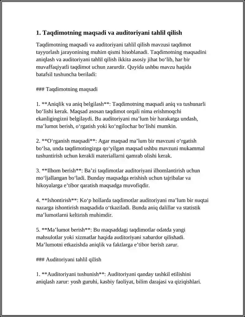 TAQDIMOT TAYYORLASH VA AMALIYOTLAR 3