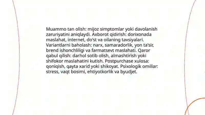 Dorixona xaridorning psixologiyasi 3