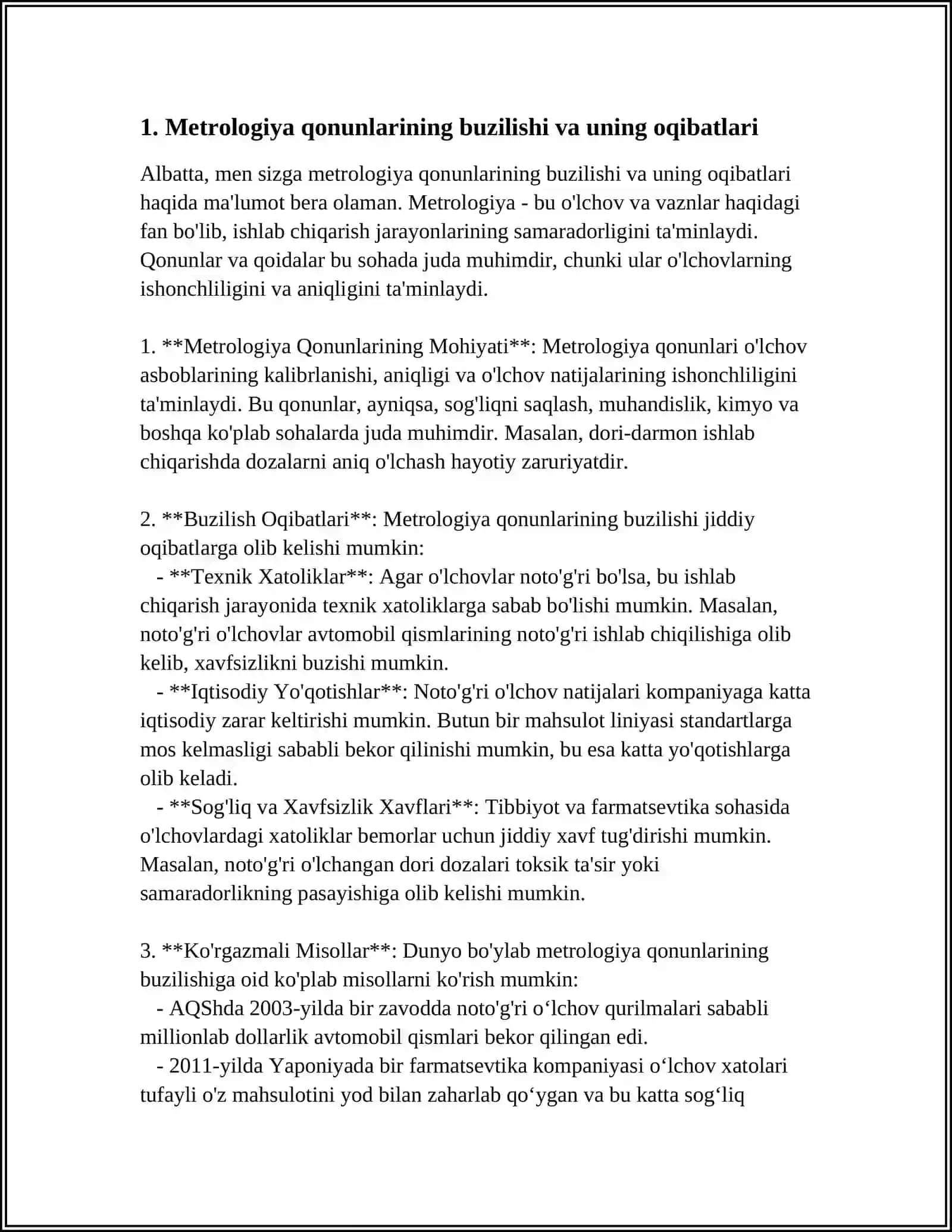 Metrologiya Qonunlarini Buzganligi Uchun Moljallanadigan Choralar 3