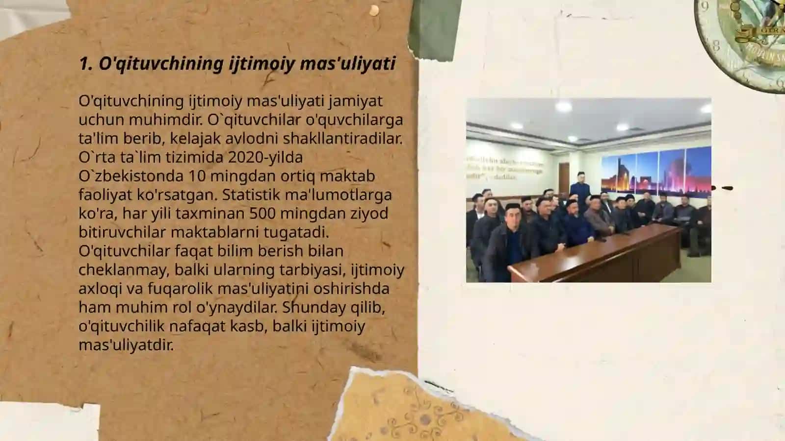 O'qituvchining jamiyatdagi o'rni 3