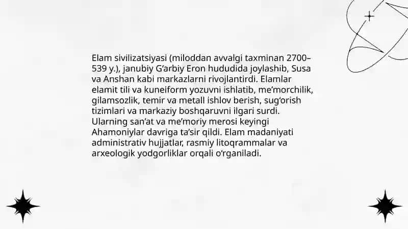 Elam sivilizatsiyasi va uning merosi 3