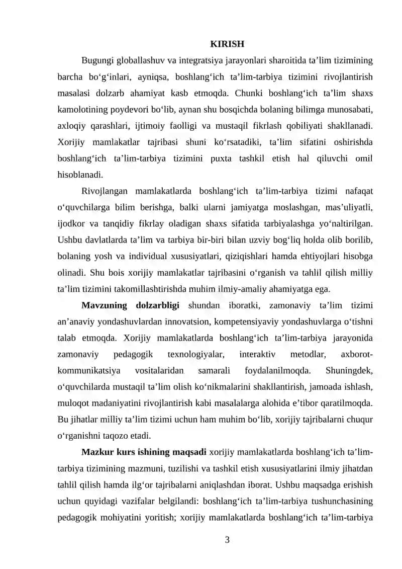 Xorijiy mamlakatlarda boshlang‘ich ta’lim tarbiya tizimi 3