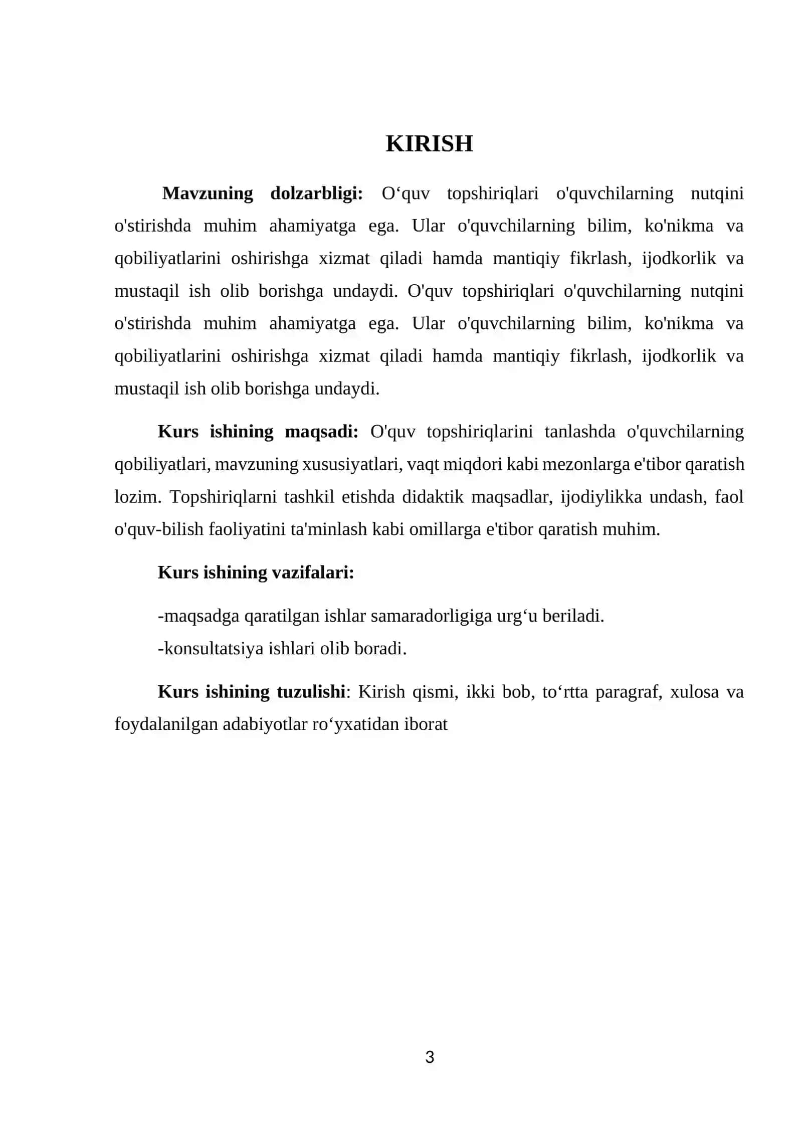 O‘quvchilarning og‘zaki va yozma nutqini o‘stirishda o‘quv topshiriqlarining ahamiyati 3