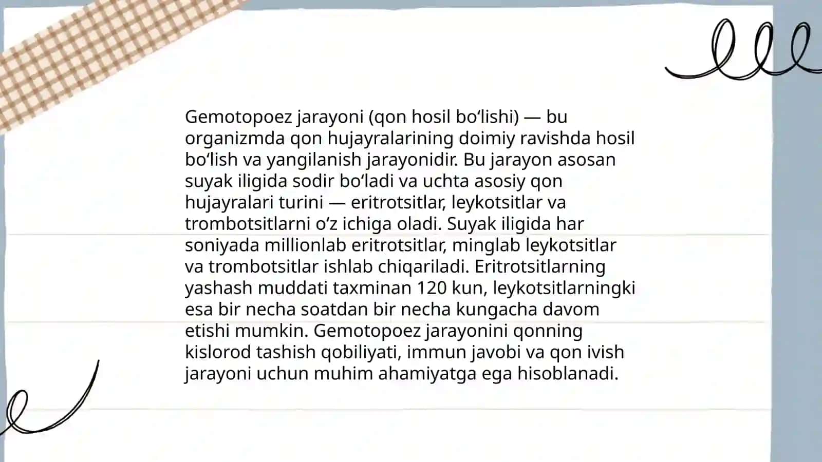 Gematopoezning buzilishi natijasida kelib chiqqan anemiya 3