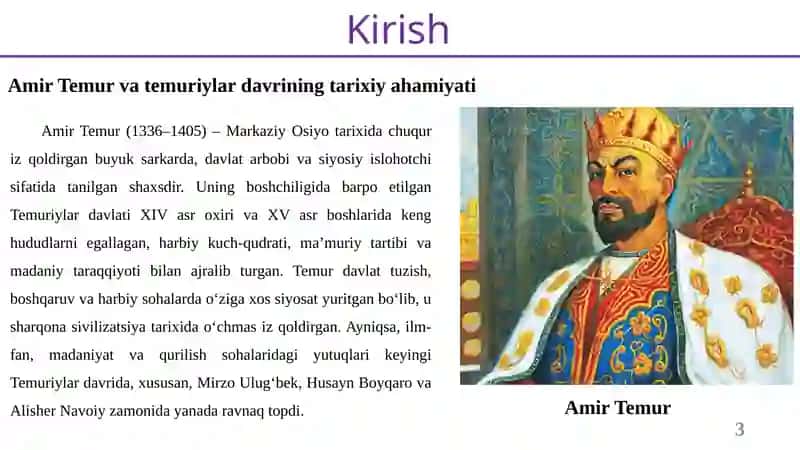 Zafarnoma asari va uning tarixshunoslikdagi ahamiyati 3