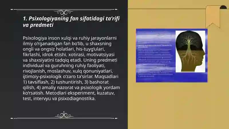 Psixalogiya Fan sifatida 3