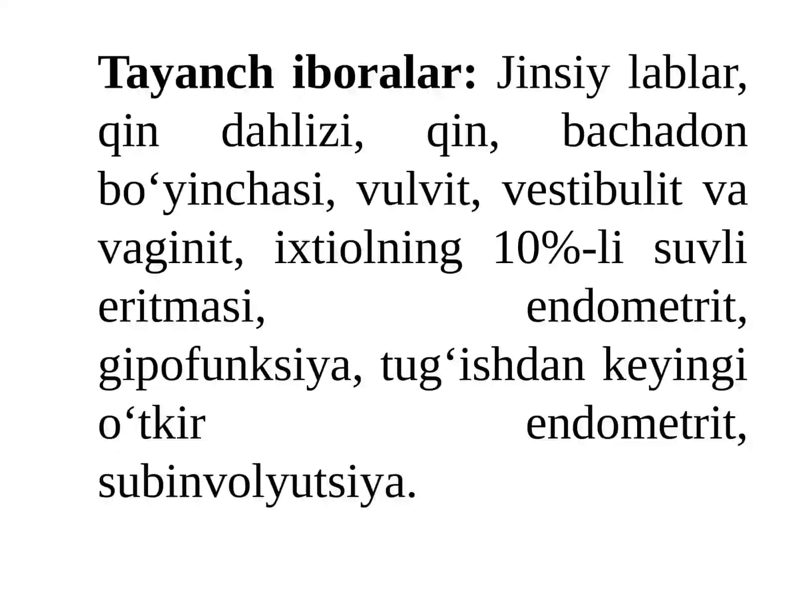 URG‘OCHI HAYVONLAR JINSIY A’ZOLARINING KASALLIKLARI.UXUMDONLARNING KASALLIKLARI VA GIPOFUNKSIYALARI 3