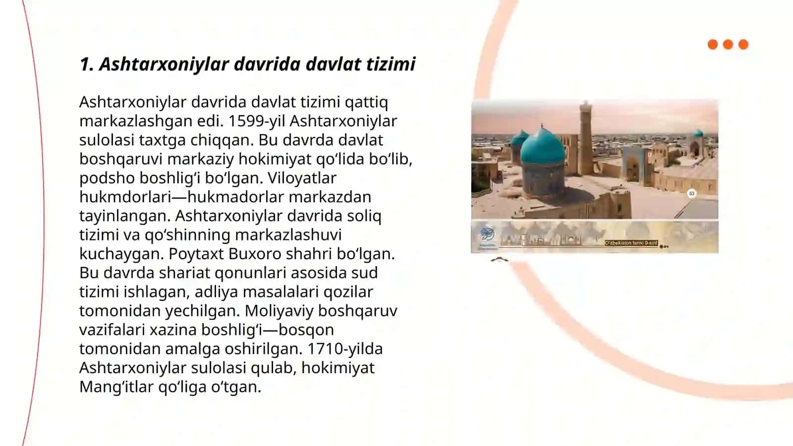 Ashtarxoniylar davrida davlat boshqaruvi va tashqi siyosat 3