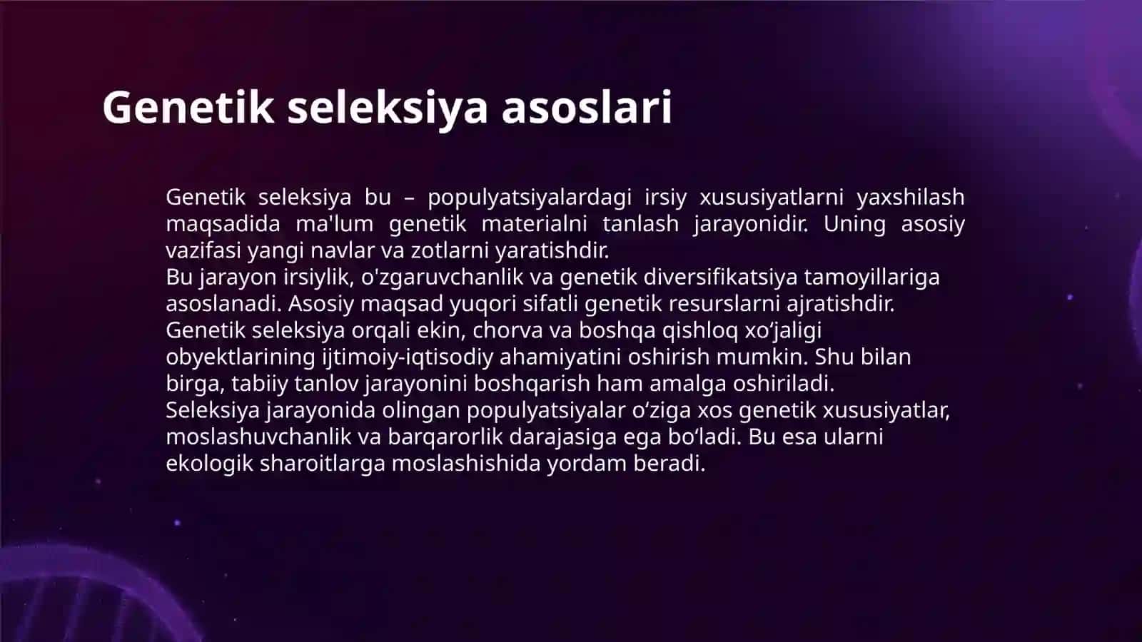 SELEKSIYA PAPULATSIYALARINI YARATISH METODLARI 3