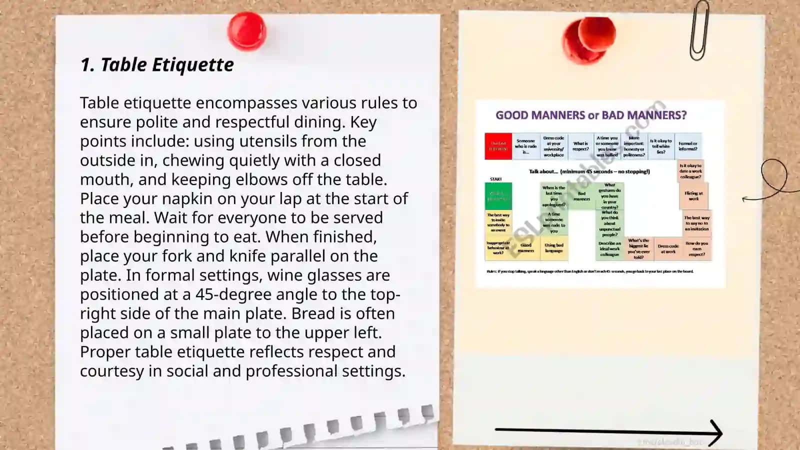 Table Etiquette 3
