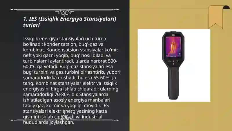 IES larning turlari va ularning issiqlik chizmalari 3