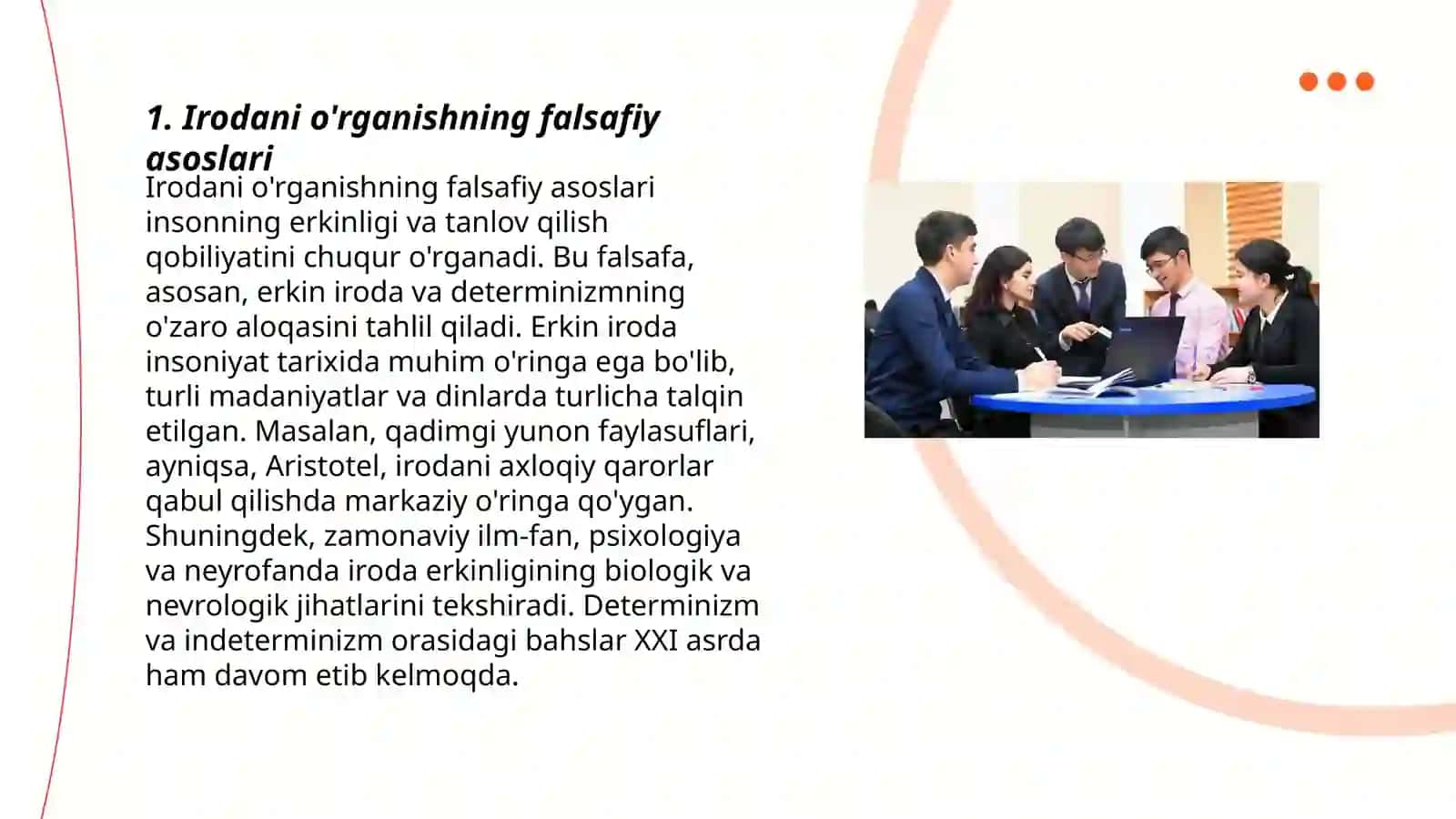 Irodani o'rganishning falsafiy asoslari 3