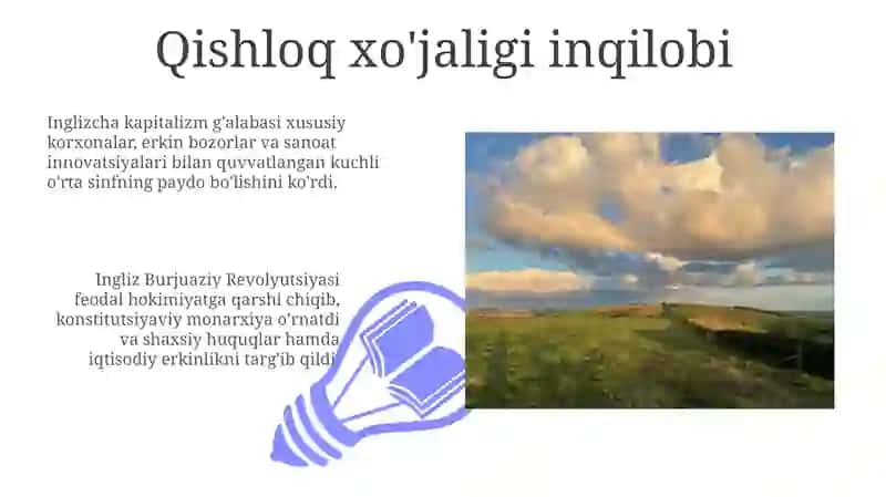 Qishloq xo'jaligi inqilobi 3