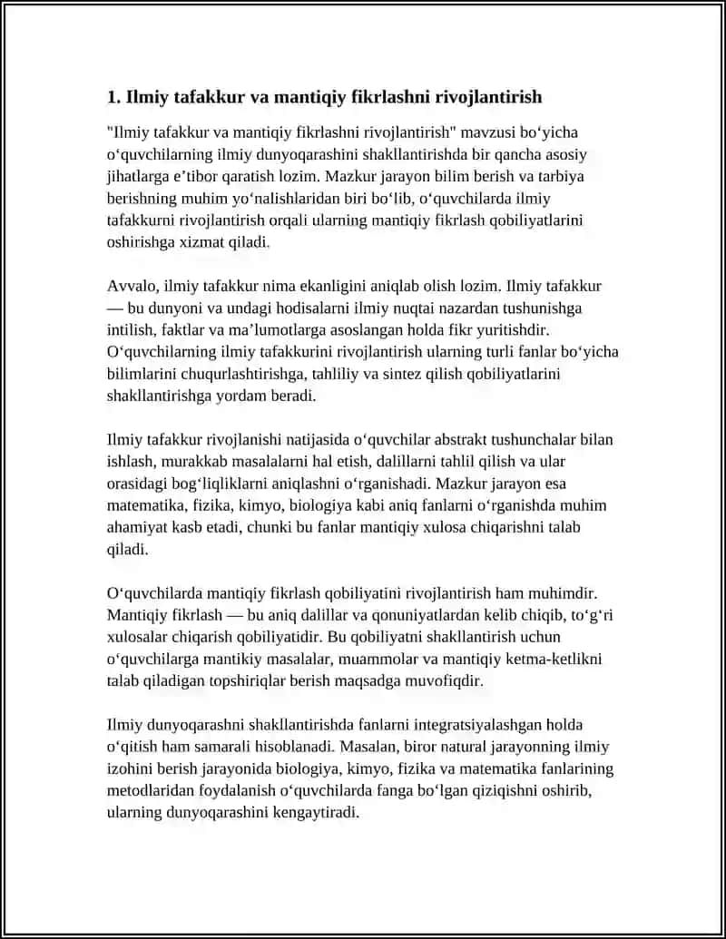 O‘QUVCHILARNI ILMIY DUNYOQARASHINI SHAKLLANTIRISH 3