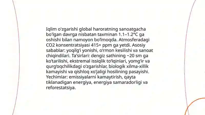 Global, mintaqaviy va mahalliy ekologik muammolar 3
