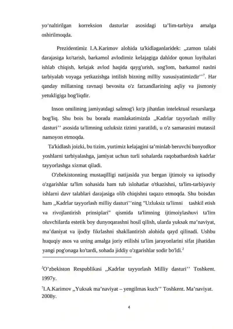 RIVOJLANISHIDA MUJASSAM NUQSONGA EGA BOLALAR GURUHLARI 3
