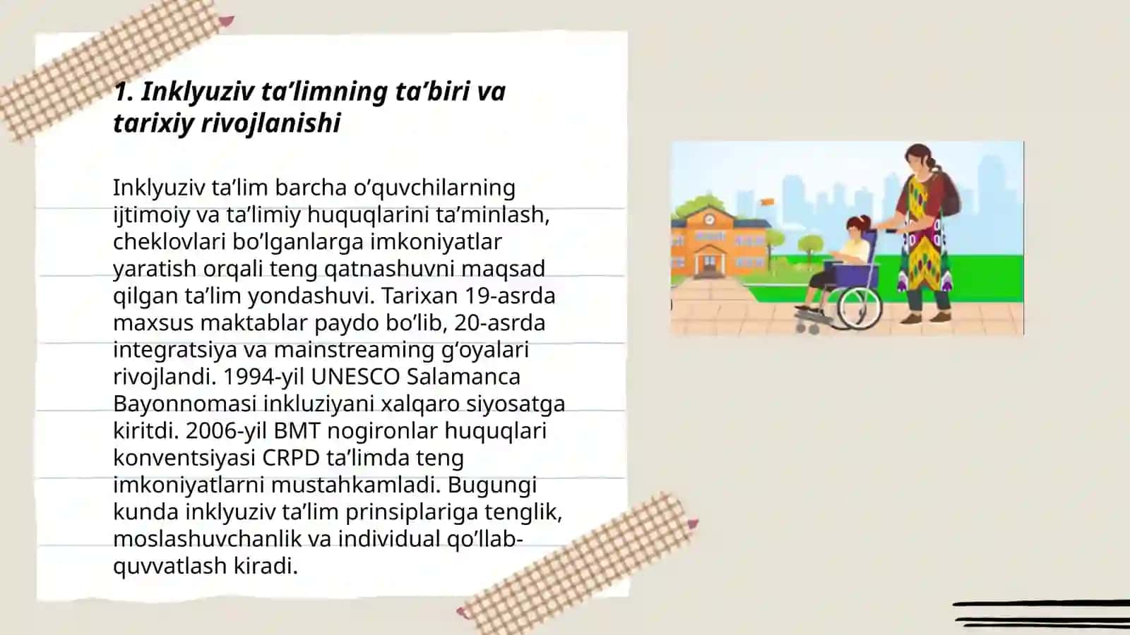 Inklyuziv ta’lim va uning mohiyati:asosiy tushunchalar va tamoyillar 3