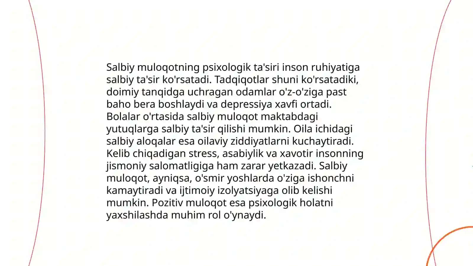 Salbiy muloqotdan saqlanish 3