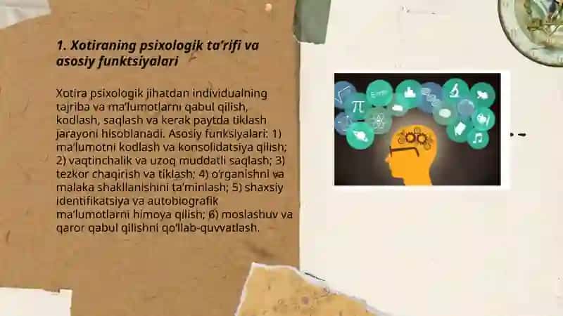 Psixologiya fanidan Xotira 3