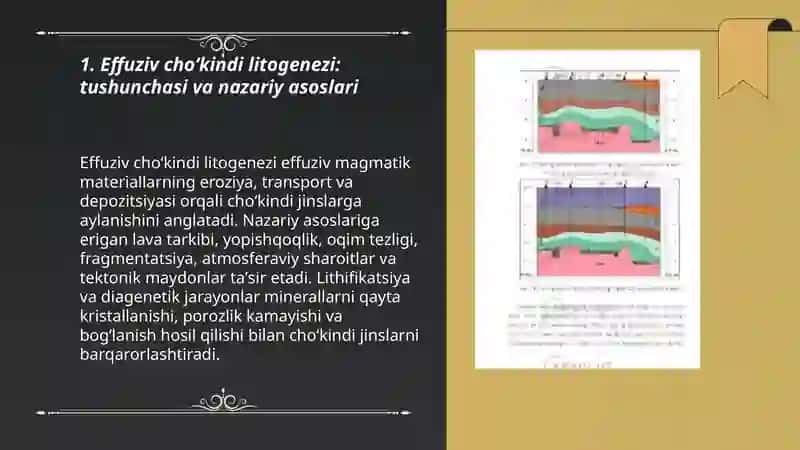 Effuziv choʻkindi litogenezi va uning omillari 3