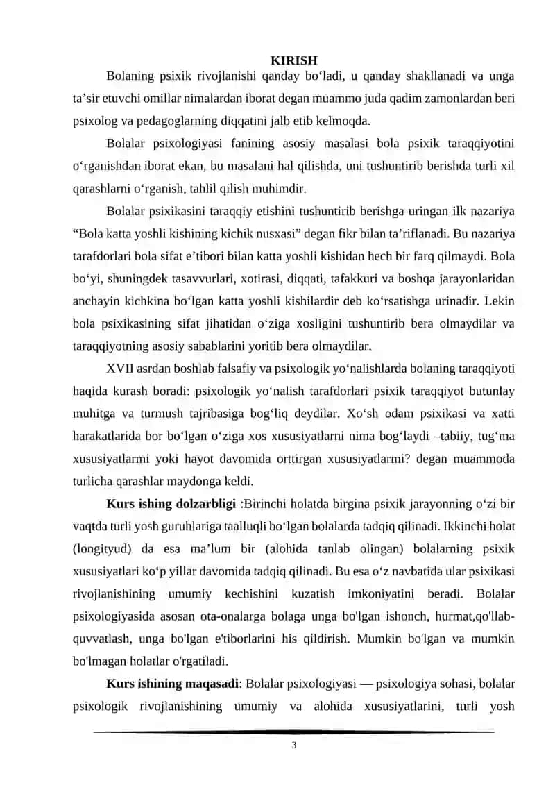 Bolalar psixologiyasi va pedagogikasi 3