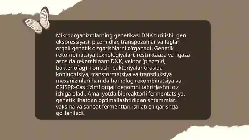 Mikroorganizmlar biotexnologiyasi 3