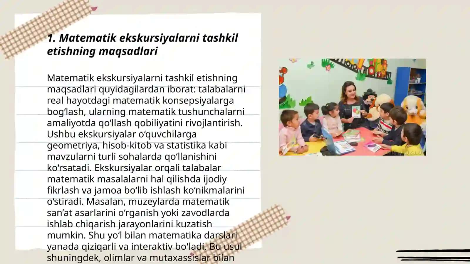 Matematik ekskursiyalar tashkil etish metodikasi 3