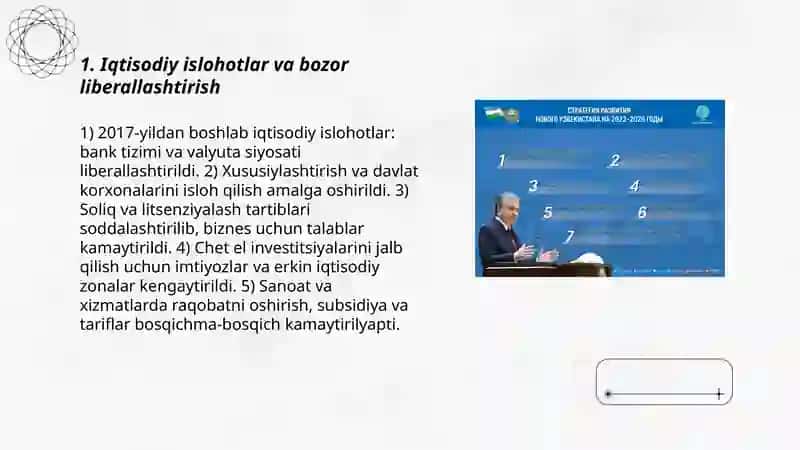 Yangi Oʻzbekistonda amalga oshirilayotgan oʻzgarishlar 3