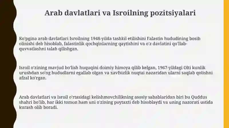 Arab-Isroil Urushlari Davrida Xalqaro Munosabatlar 3