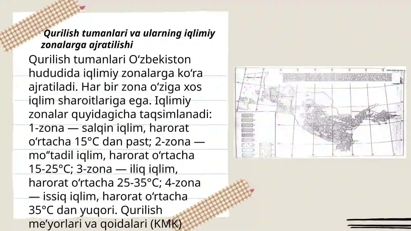Qurilish sohasida me'yoriy hujatlar fanidan mustaqil ish 3