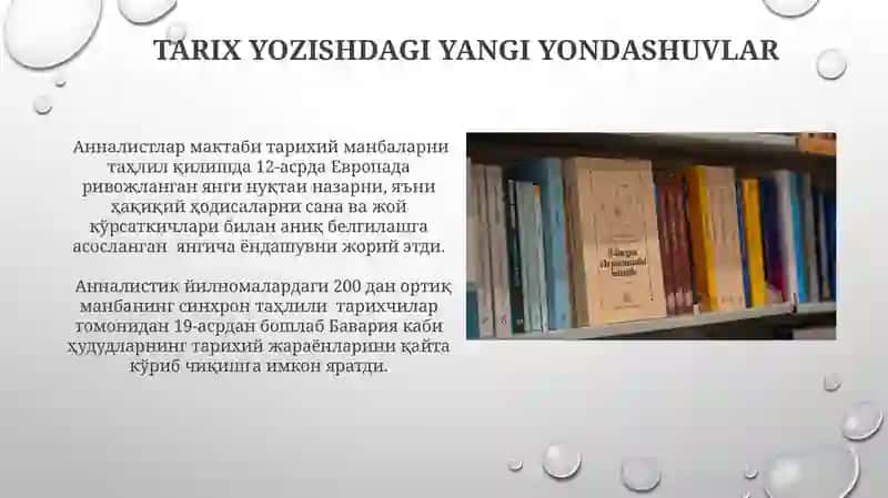 Annallar maktabi faoliyati ni ilmiy oʻrganish 3