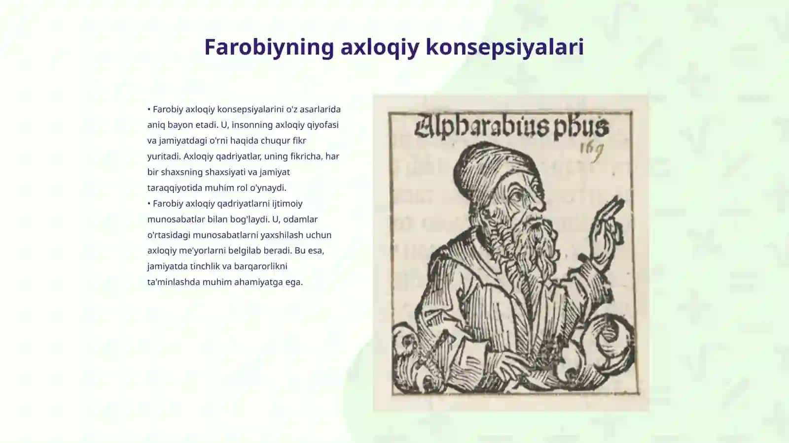 Farobiyning "Fozil Odamlar Shahri" Asaridagi Axloq va jamiyat 3